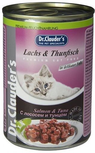 Dr. Clauder's Лосось/тунец в соусе консервы для кошек 415 г 1