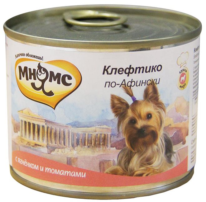 Мнямс Ягненок/Томаты консервы для собак 200 г 1