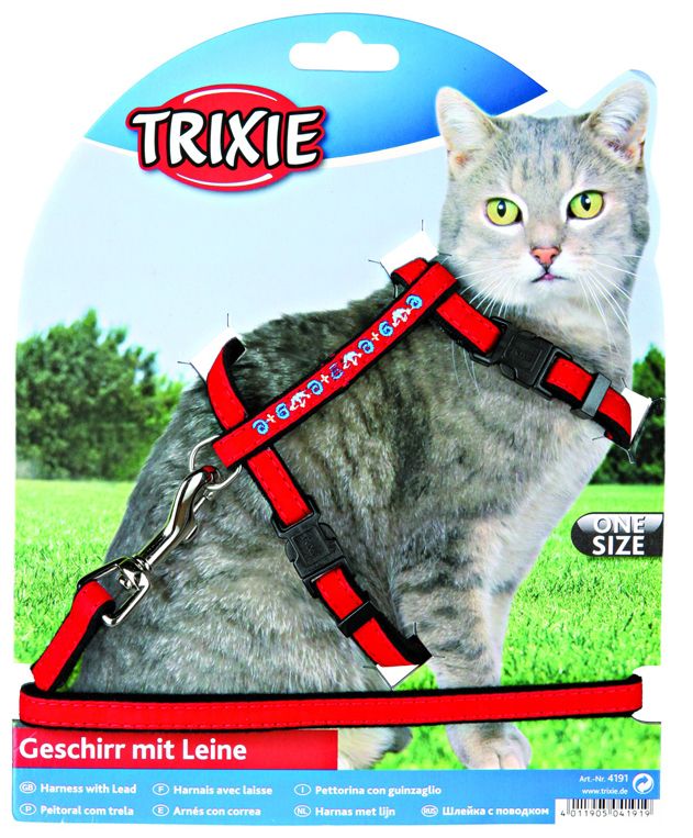 Трикси шлейка для кошек с вышивкой 1