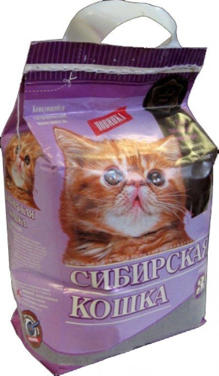 Наполнитель Сибирская Кошка Супер комкующийся для котят 3 л 1
