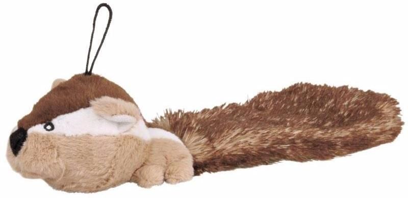 Игрушка Trixie Бурундук с длинным хвостом плюшевый для собак 30 см 1