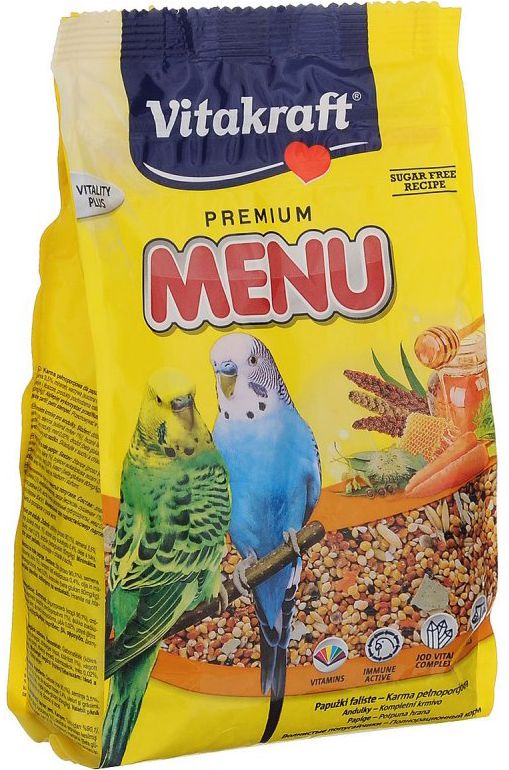 Vitakraft Premium Menu корм для волнистых попугаев 500 г 1
