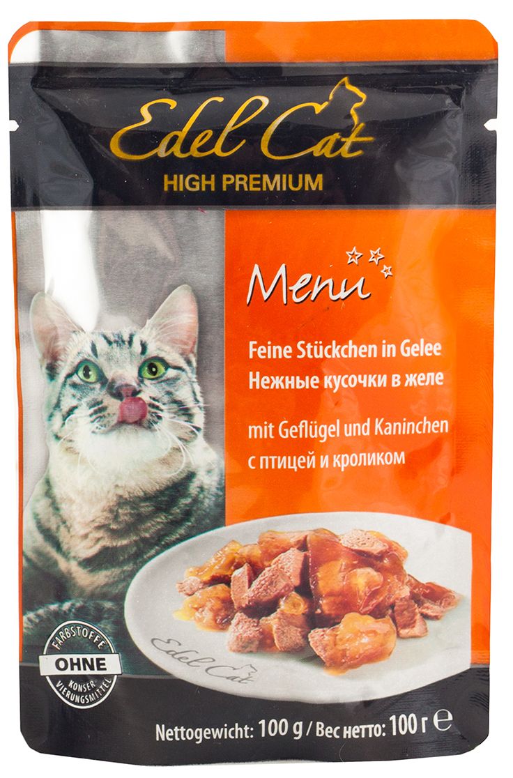 Edel Cat Птица/кролик соус пауч для кошек 100 г 1