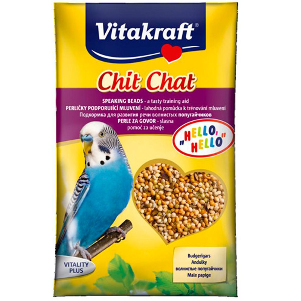 Vitakraft Chit Chat витамины для развития речи для волнистых попугаев 20 г 1