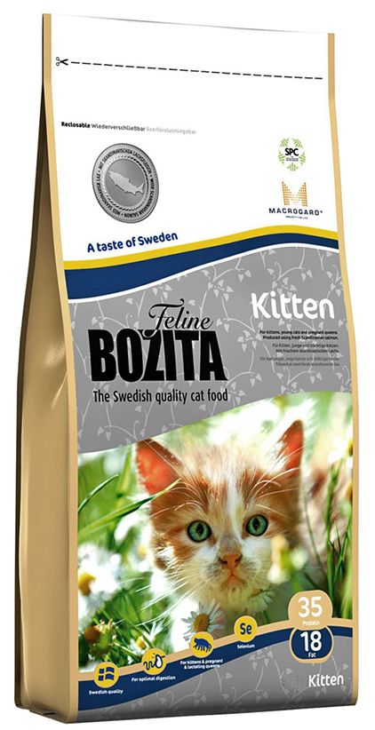 Bozita Feline Kitten Лосось для котят и молодых кошек 1