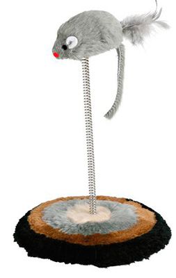 Игрушка Trixie Мышь на пружине для кошек 25 см 1