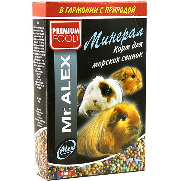 Mr.Alex Premium Food Минерал корм для морских свинок коробка 500 г 1
