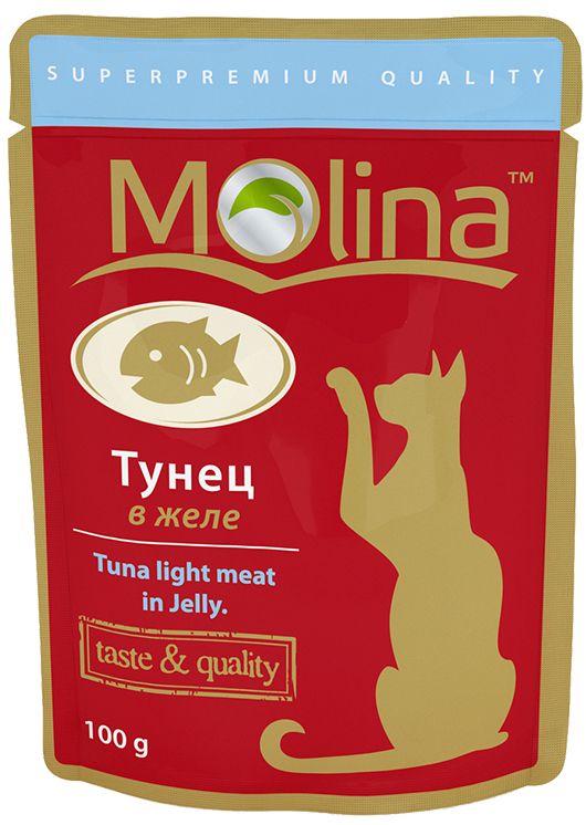 Molina Тунец в желе пауч для кошек 100 г 1